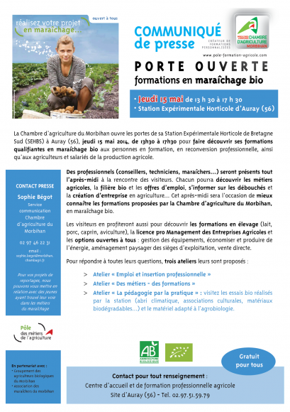communiqué annonce presse PO formation 2014