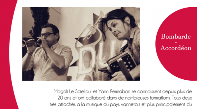 DIMANCHE 18 SEPTEMBRE // ST MOLVAN (PORHORS)  CONCERT  DUO KERMABON & LE SCIELLOUR