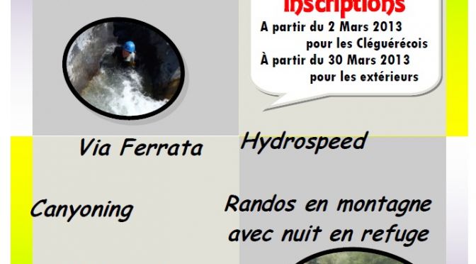 Séjour Ados – Inscriptions ouvertes !