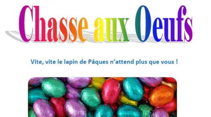 Lundi 17 Avril – Chasse au œufs !