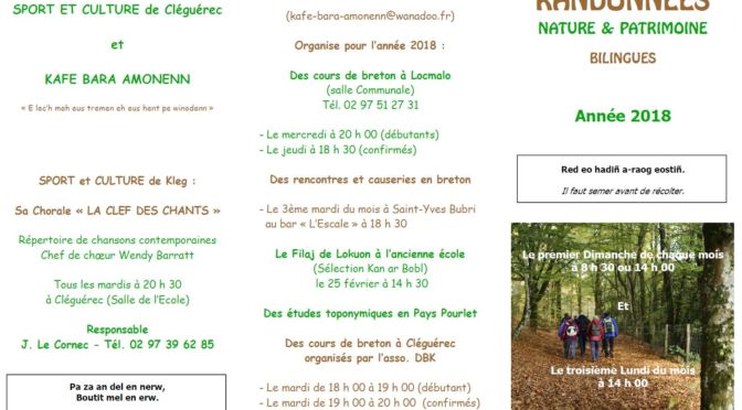 Randonnées Bilingues | 2018 | NATURE & PATRIMOINE