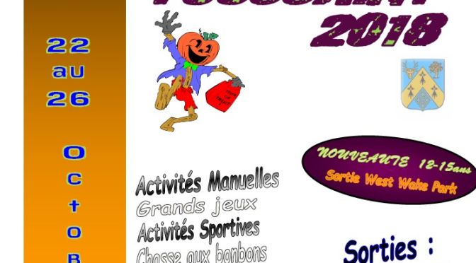 ACCUEIL DE LOISIRS – VACANCES DE TOUSSAINT 2018