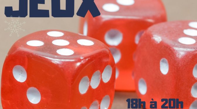 VEN.13 DÉC | SOIRÉE JEUX  | PERENN | CENTRE CULTUREL